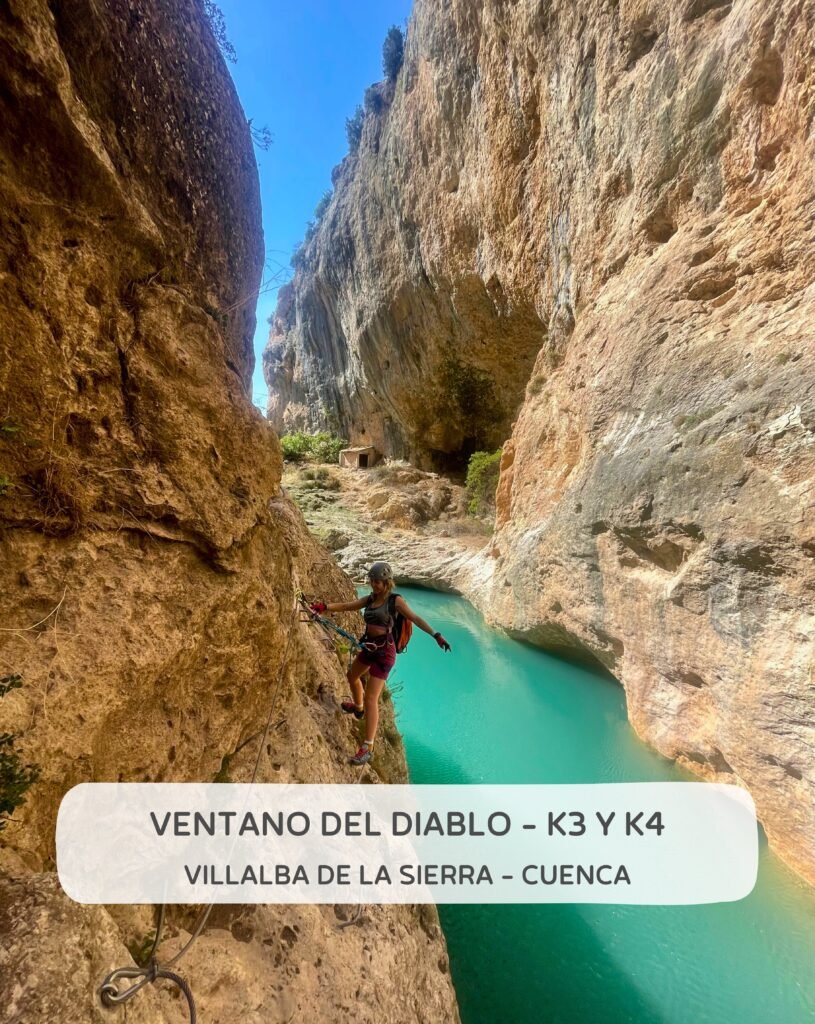 vías ferratas, escalada, senderismo, cuenca, que hacer en cuenca, turismo activo, vía ferrata el ventano del diablo
