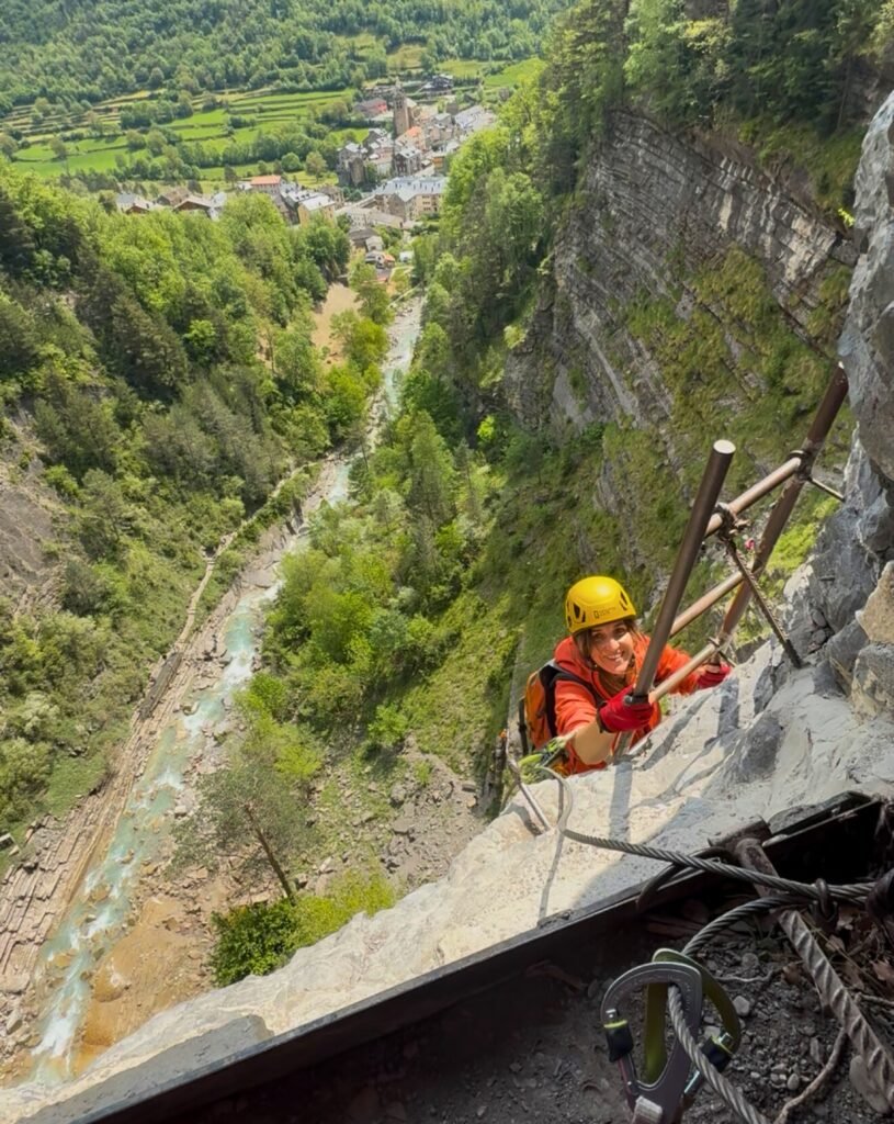 vía ferrata sorrosal, broto